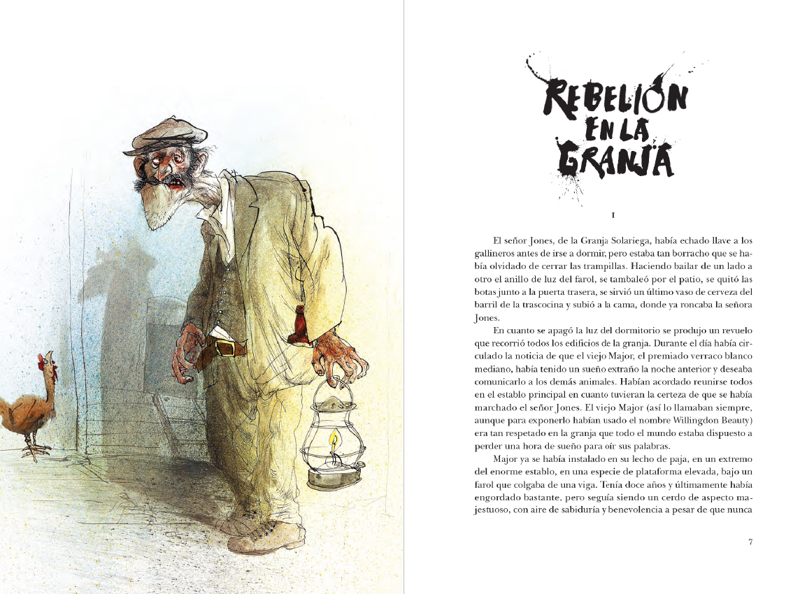 Ilustración de Rebelión en la granja