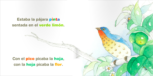 Ilustración de Estaba la pájara pinta