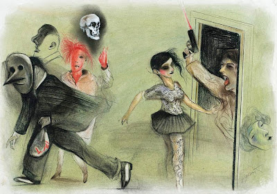 Ilustración de La peste escarlata