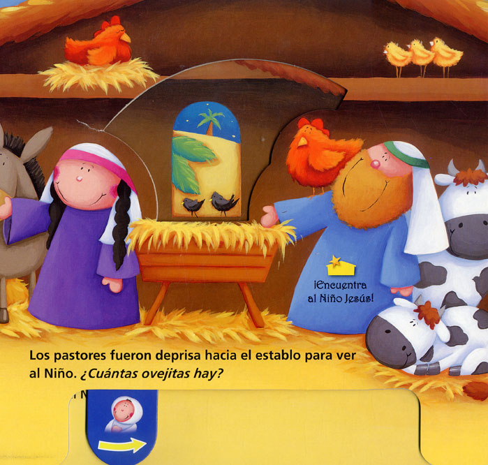 Ilustración de misterio de la Navidad