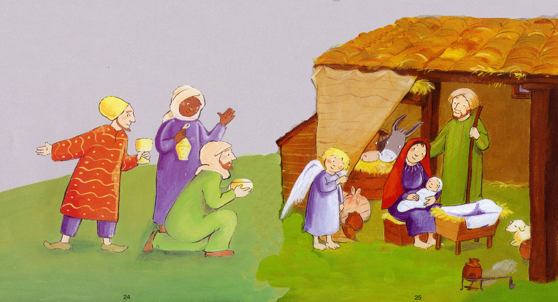 Ilustración de Y nació Jesús