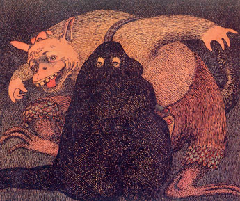 Ilustración de El bunyip