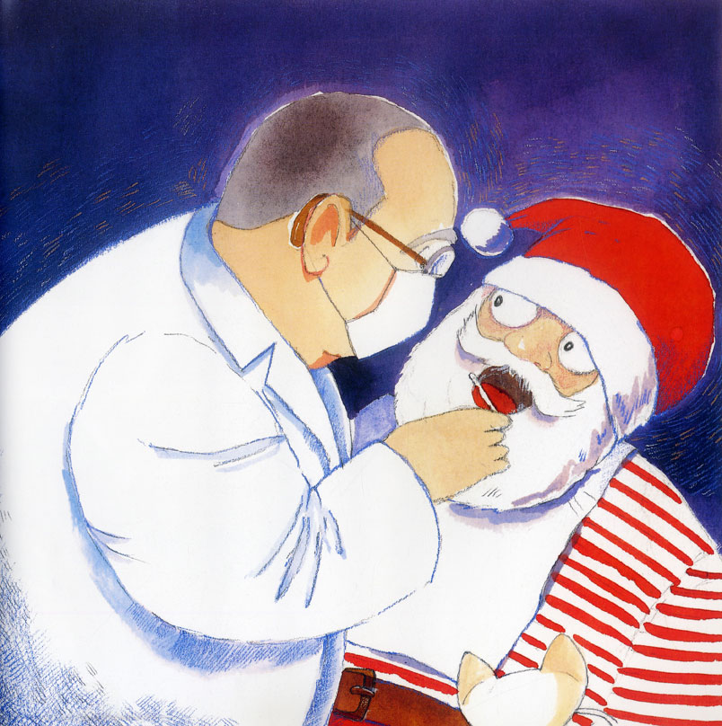 Ilustración de secreto de Papá Noel