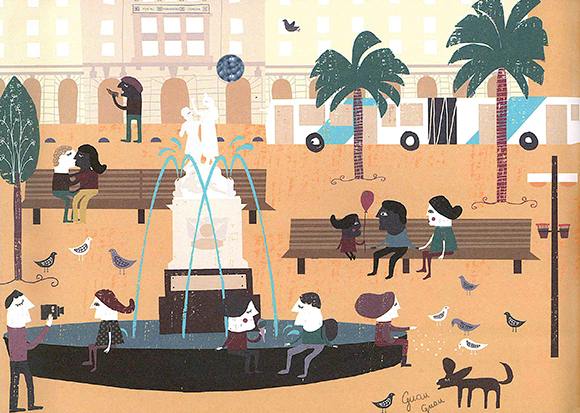 Ilustración de Plaza de Armas, el corazón de Santiago