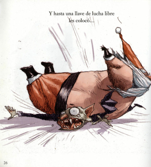 Ilustración de Santa vs. los vampiros y los hombres lobo