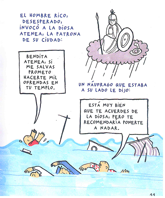 Ilustración de Lobo a la vista y otras fábulas de Esopo