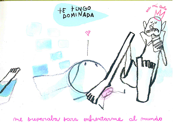 Ilustración de Margarita en un mundo de adultos