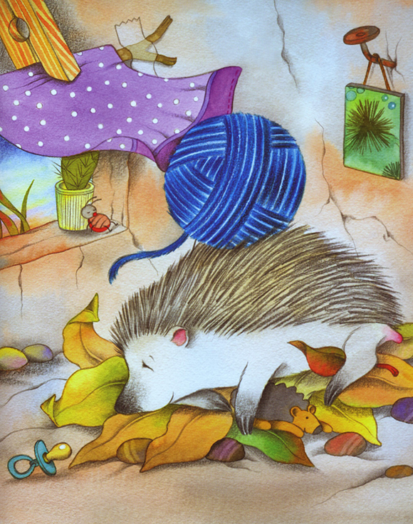 Ilustración de ovillo mágico