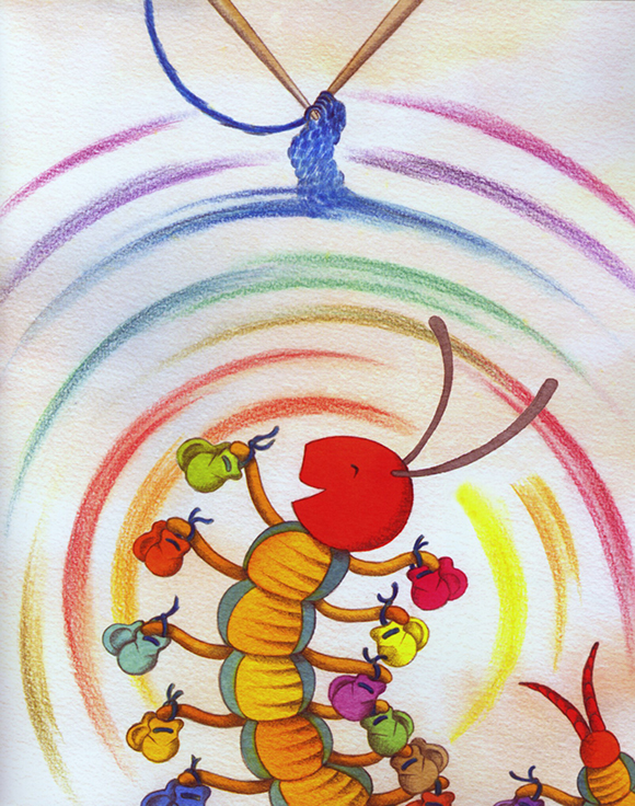 Ilustración de ovillo mágico