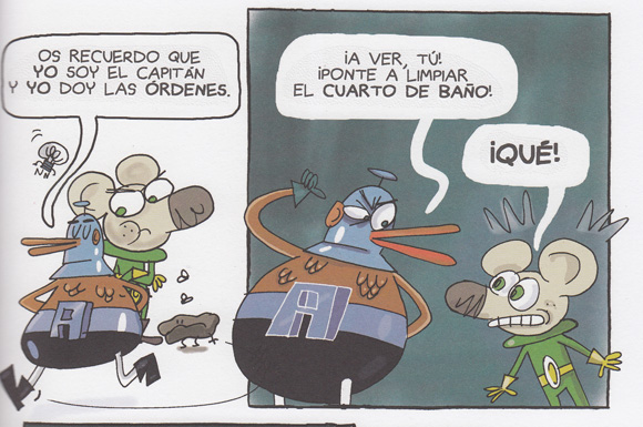 Ilustración de Astro-Ratón y bombillita 2. Pollo a la vista