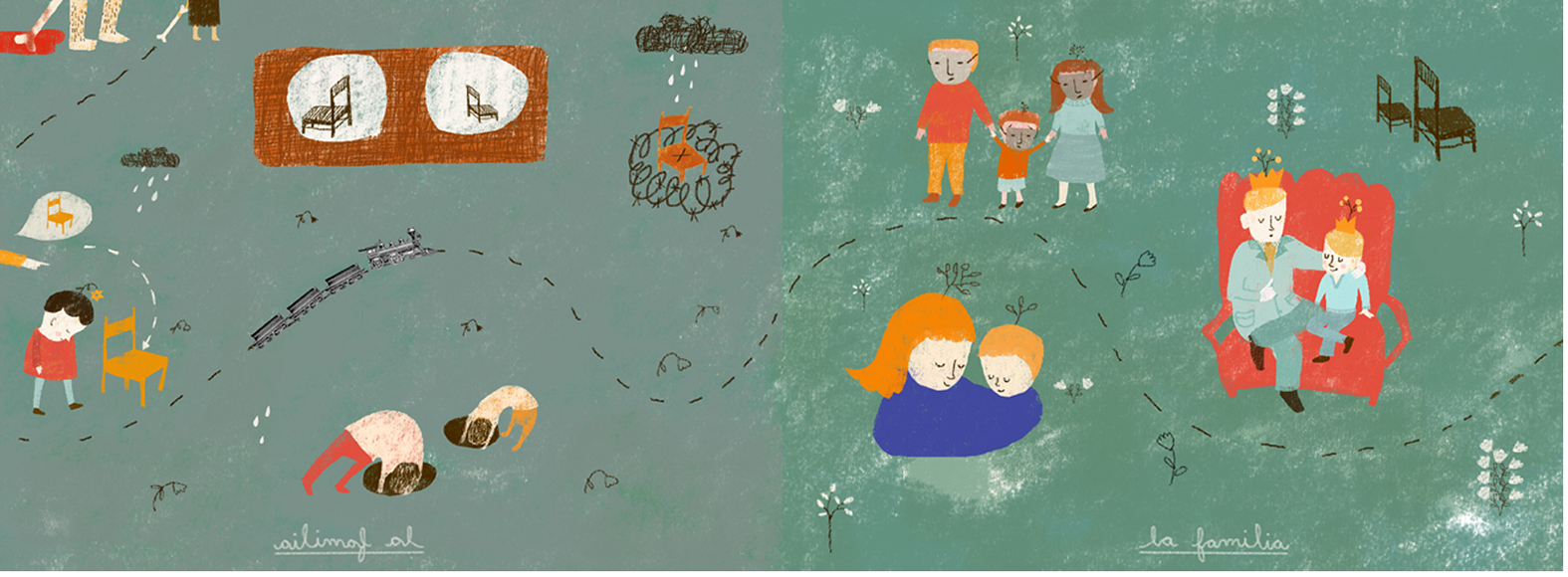 Ilustración de Las dos ventanas
