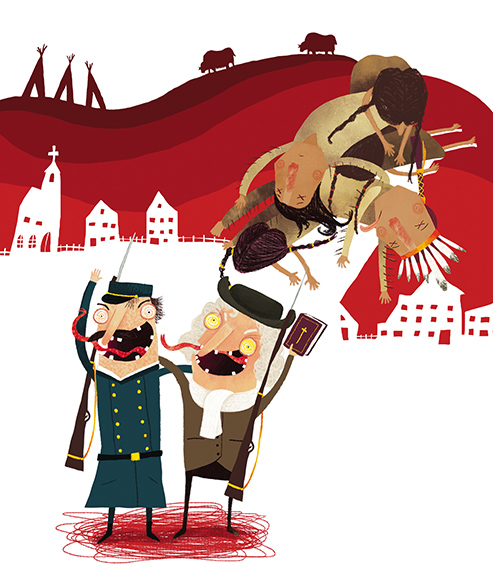 Ilustración de En los orígenes, los aborígenes: los pueblos originarios hacen teatro en nuestro escenario