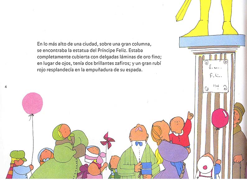 Ilustración de El príncipe feliz