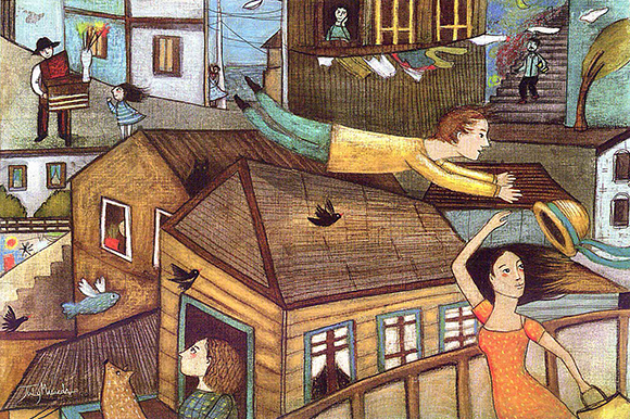 Ilustración de Ilustración a la chilena