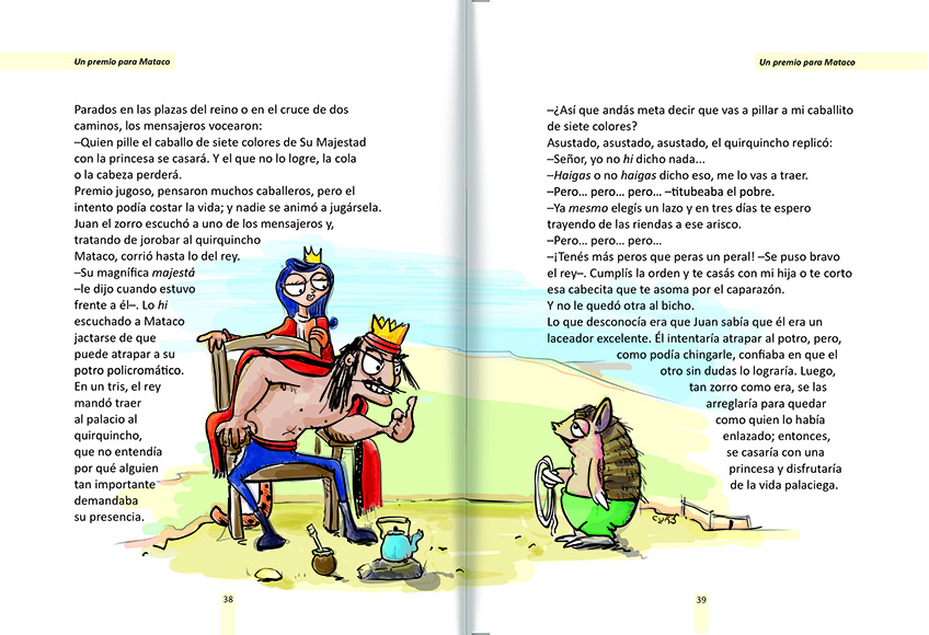 Ilustración de No hagas trato con un chancho y otros cuentos populares argentinos