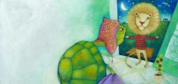 Ilustración de La tortuga que quería dormir