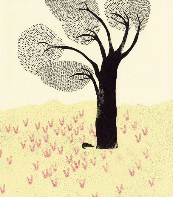 Ilustración de Flores en el desierto
