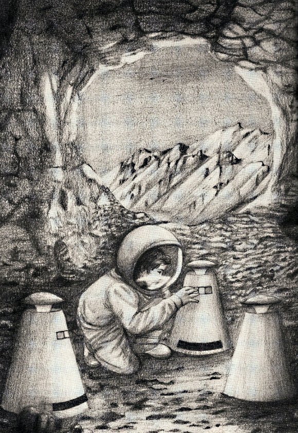 Ilustración de Un hada en el umbral de la Tierra