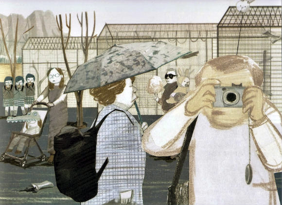 Ilustración de En el zoológico