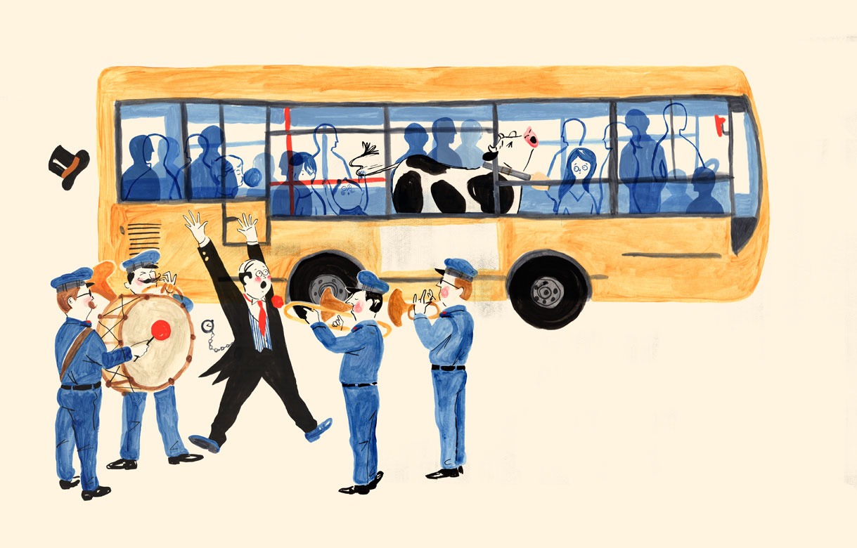 Ilustración de Una vaca
