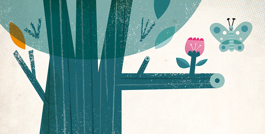 Ilustración de La mariposa