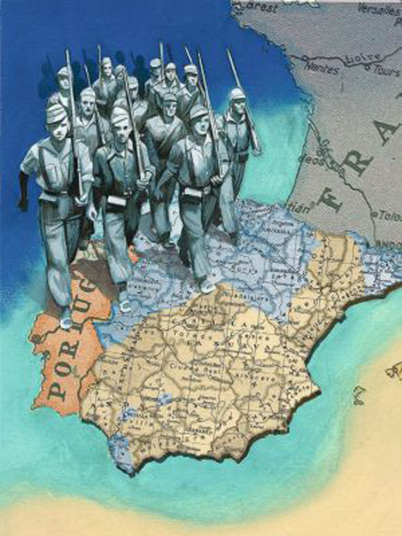 Ilustración de Guerra Civil contada a los jóvenes
