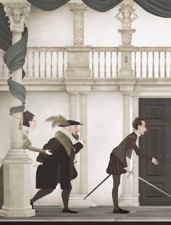 Ilustración de Romeo y Julieta