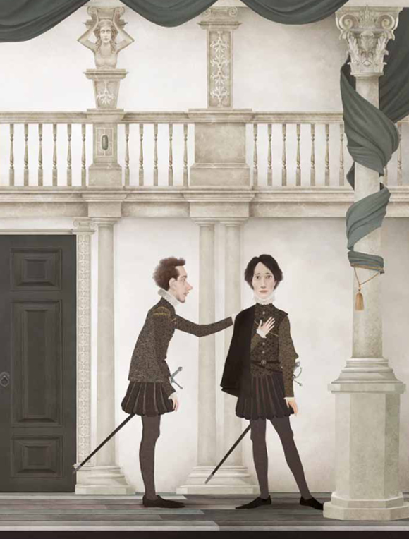 Ilustración de Romeo y Julieta