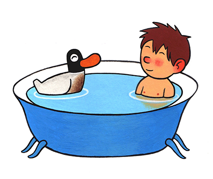 Ilustración de Nico y Pato