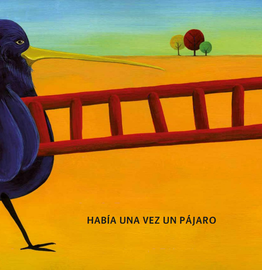 Ilustración de La escalera roja