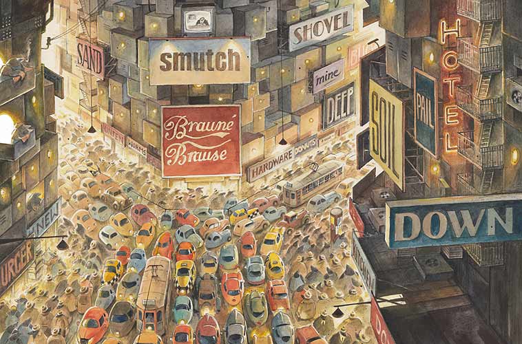 Ilustración de Moletown. La ciudad de  los topos