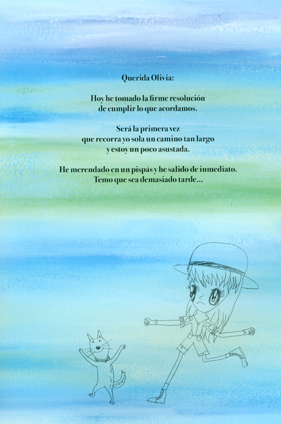 Ilustración de Un día más contigo. Caminando por una tarde de primavera