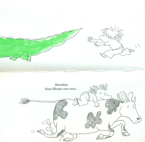 Ilustración de mejor libro para aprender a dibujar una vaca