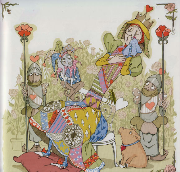 Ilustración de La Reina de Corazones o el Cantar de los Calzones 