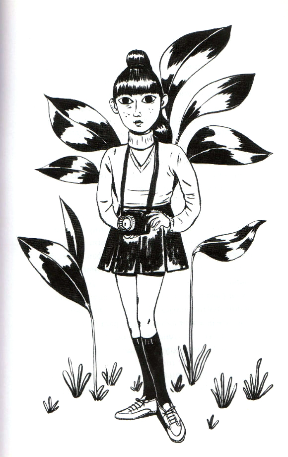 Ilustración de Para la niña detrás del árbol