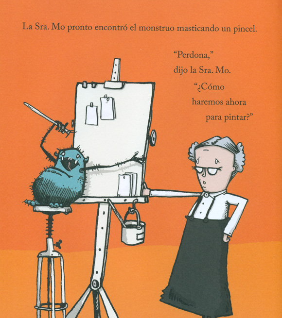 Ilustración de monstruo de la Sra. Mo