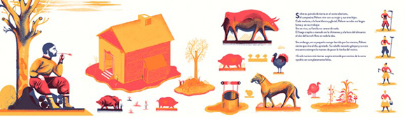 Ilustración de ¿Cuánta tierra necesita un hombre?