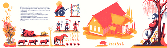 Ilustración de ¿Cuánta tierra necesita un hombre?