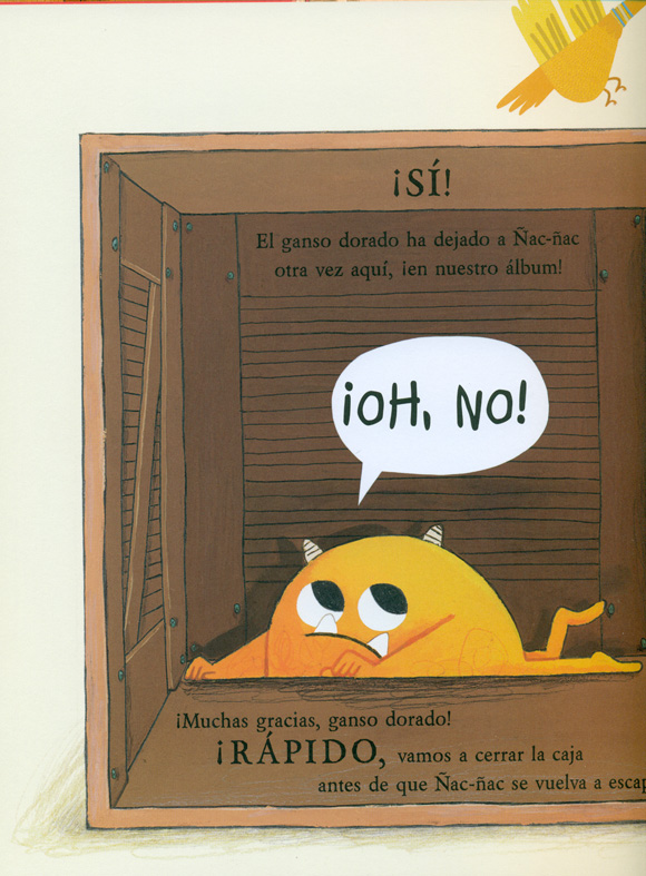 Ilustración de ÑAC-ÑAC, el monstruo comelibros