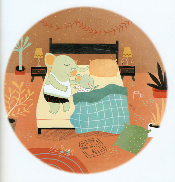 Ilustración de viaje de mamá