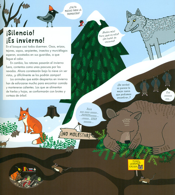 Ilustración de Animales del BOSQUE