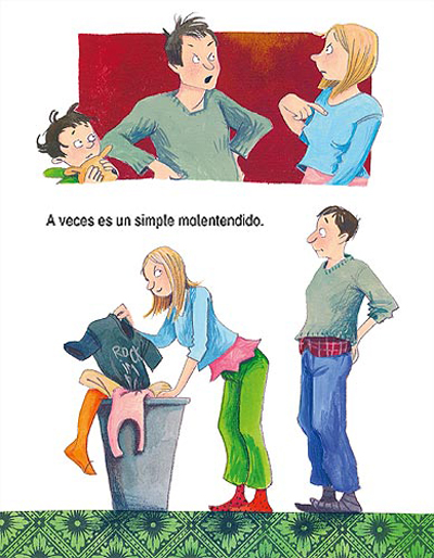 Ilustración de A veces mis padres se enfadan