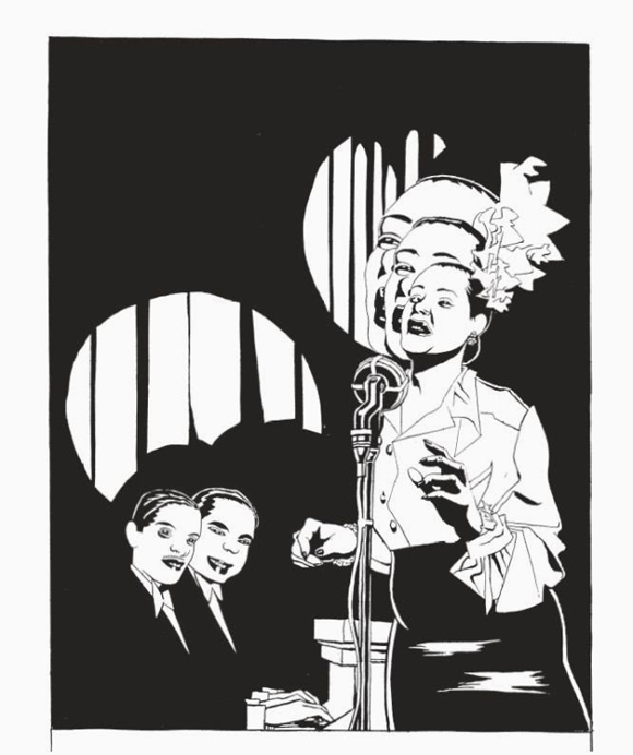 Ilustración de Billie Holiday