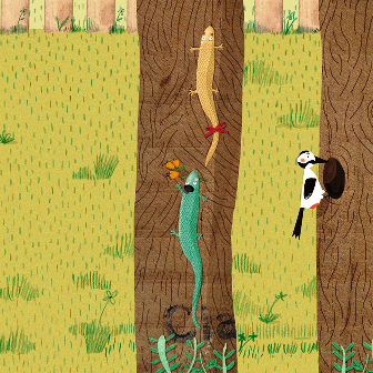 Ilustración de En el jardín