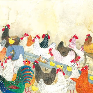 Ilustración de La huelga de las gallinas