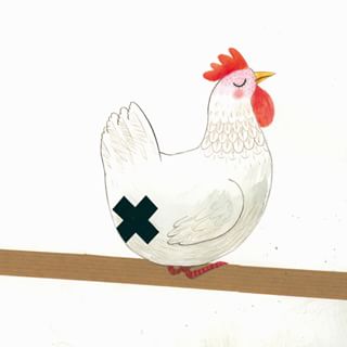 Ilustración de La huelga de las gallinas