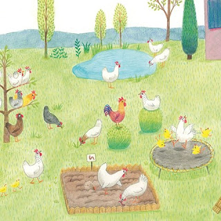 Ilustración de La huelga de las gallinas