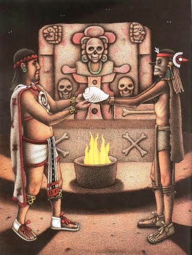 Ilustración de Quetzalcóatl