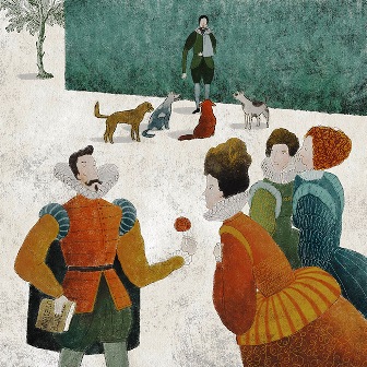 Ilustración de Miguel de Cervantes: Caballero de las desdichas