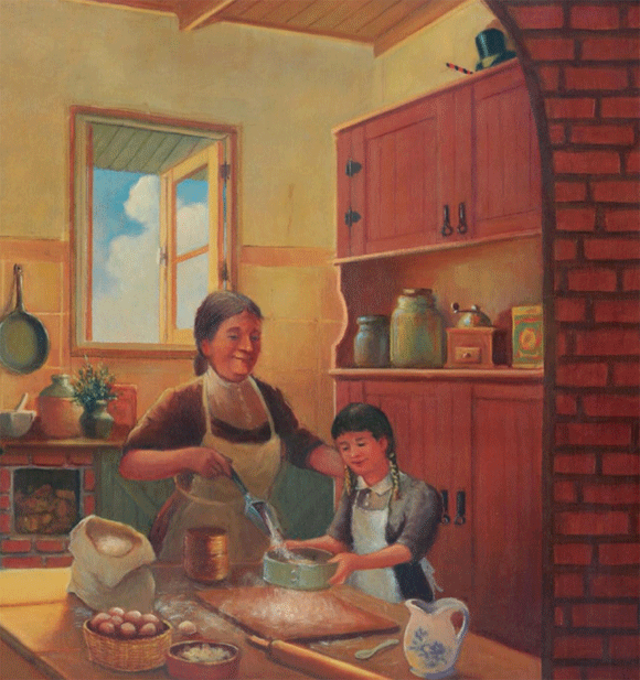 Ilustración de La receta secreta de la abuela Magdalena